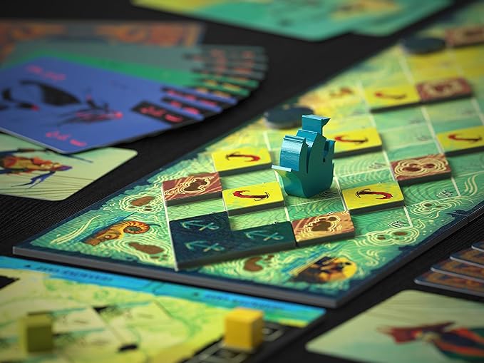 Sail Board Game - Co-op Trick Taking Game - 2 Players - 20 Minute Play Time (Sail Base Game)