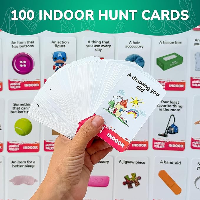 QUOKKA Scavenger Hunt for Kids Ages 4-8 - 200 New Indoor Outdoor Activities for Kids Ages 6-8 - Camping Backyard Outdoor Games for 3-6 Year Olds - Pocket Travel Toys for Boys Girls and Family