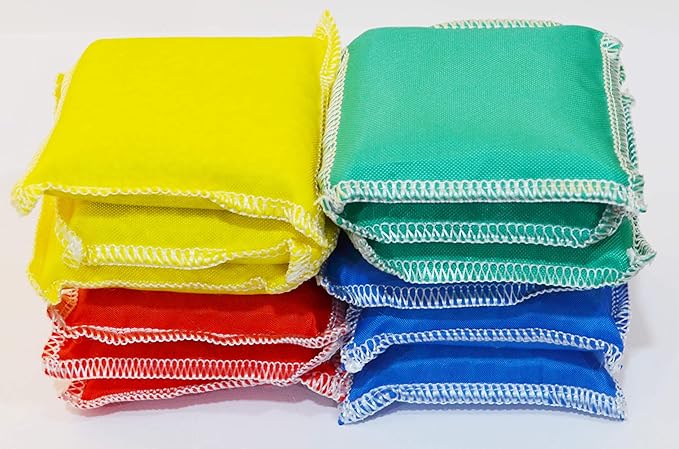 GSi Mini Bean Bags for Kids: 12 Pack of Soft Throwing Bags for Toss Games, Sensory Play, PE, Juggling & Outdoor Activities