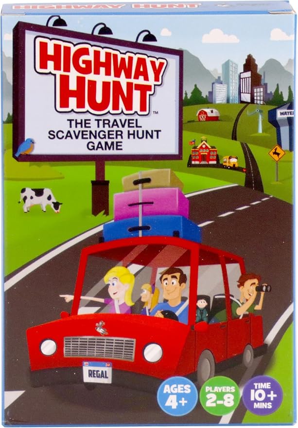 Regal Games Travel Outdoor Scavenger Hunt Games for Kids Ages 4, 5, 6, 7, 8, 9, 10, 11, 12 - Outdoor & Nature Family Hunt Games for Road Trips - 2-8 Players - 54 Scavenger Hunt Cards