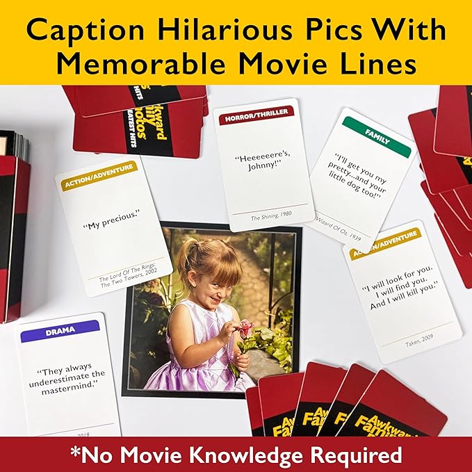 Awkward Family Photos Greatest Hits - Caption Hilarious Pics with Memorable Movie Lines, Best of Original & Vol 2, plus New Pics & Movie Lines, Age 13 & Up, Better Cards, Bigger Images & A Card Box