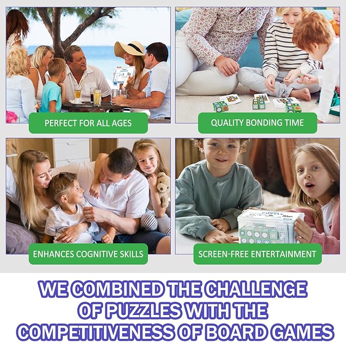 Matching Board Game, Sports Block Puzzle Games Visual Recognition Fast Paced Puzzle Building Cubes, Block Board Games Birthday Gifts Party Supplies