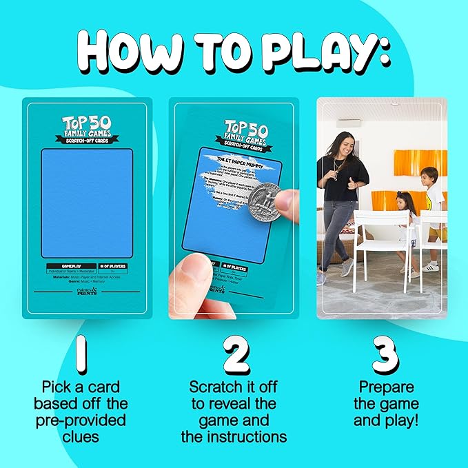 The Ultimate Family Bonding Bundle, Top 50 Family Games + Top 50 Family Activities Scratch Off Decks. +1,000 Hours of Fun. Create Memories That Will Last Forever!…