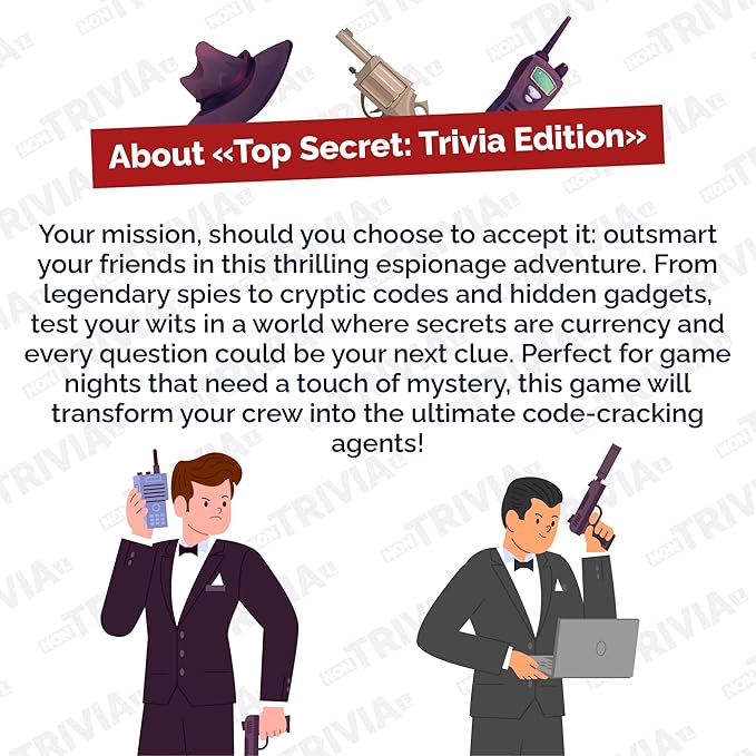 Couch Trivia Game A Fun and Educational Game with Virtual Host for Adults (Top Secret)