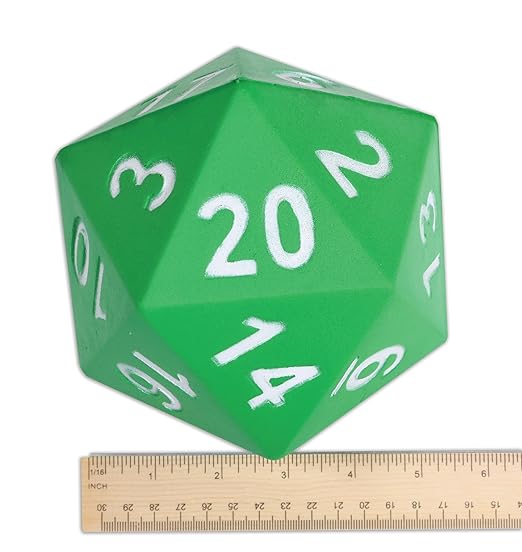 LEARNING ADVANTAGE 20-Sided Jumbo Die | Large, Foam Dice for Games | Teach Numbers, Probability, Addition and Subtraction