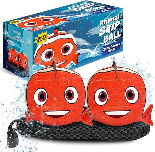 Activ Life The Ultimate Skip Ball – Water Bouncing Ball (2 Pack) Create Lasting Memories with Your Friends & Family at The Beach, Lake or Pool - Great for All Ages