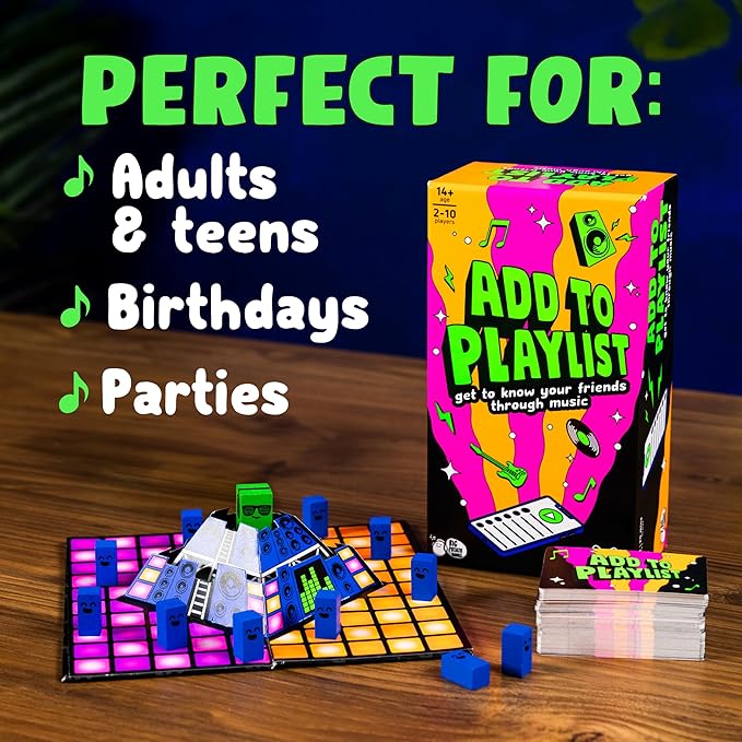 Add to Playlist: Get to Know Your Friends One Song at A Time | Hilarious Music Board Game, Great for Parties, a Birthday or Fun Game Nights