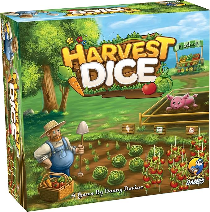 Harvest Dice Board Game, Roll and Write, 2-4 players
