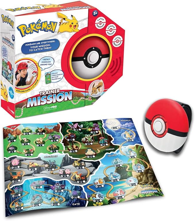 Ultra Pro Pokémon Trainer Mission Toy - Interactive Poké Ball Guessing Game, Fun for Family & Friends, Explore with Pokeball Toy, Learn & Catch Pokémon, Perfect for Board Game Enthusiasts