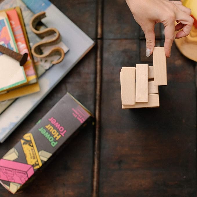 Party Game - Stacking Wooden Block for Adult Group Fun - Makes a Great Gift and Hilarious Activity