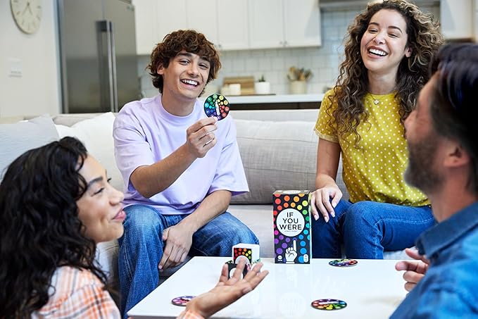 Mattel Games If You were a Party Game with Ridiculous Questions & Finger Voting with Cards & Spinners for 3 to 8 Players
