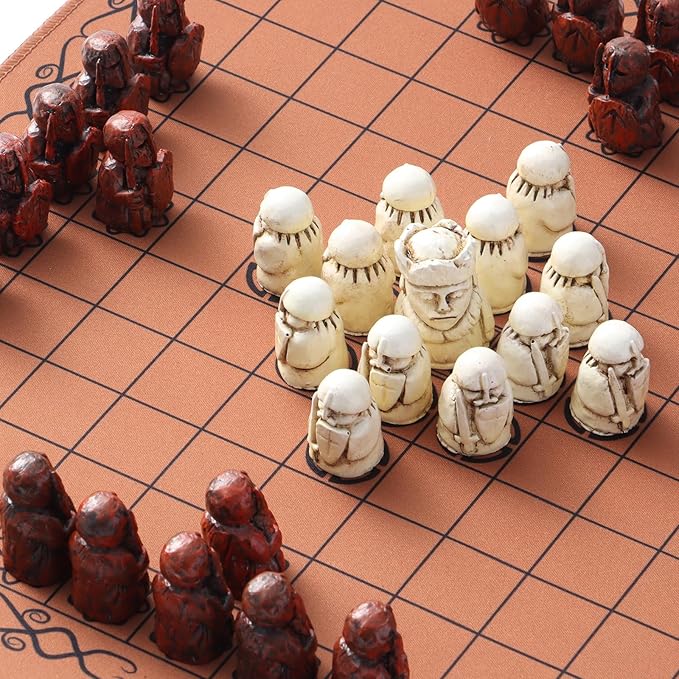 Hnefatafl Viking Chess Set Board Game Traditional Strategy Board Game