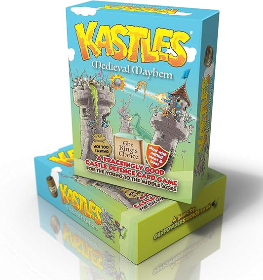 Kastles Medieval Mayhem - a Strategy Castle Defence Family Card Game for 2 to 4 Players by Gunpowder Studios