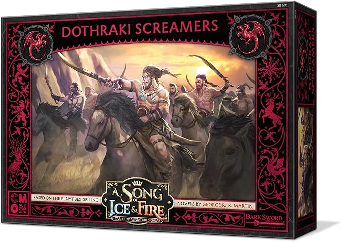 A Song of Ice and Fire Tabletop Miniatures Dothraki Screamers Unit Box - Savage Raiders of The Great Grass Sea, Strategy Game for Adults, Ages 14+, 2+ Players, 45-60 Minute Playtime, Made by CMON
