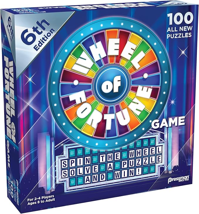Wheel of Fortune Game: 6th Edition - Spin The Wheel, Solve A Puzzle, And Win by Pressman