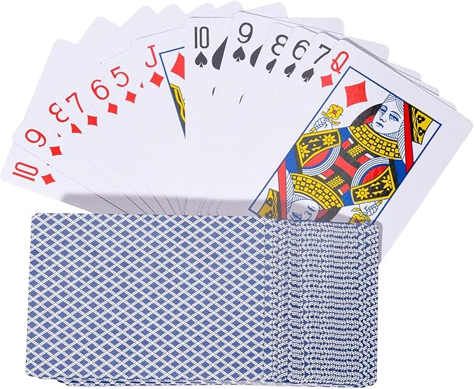 Cribbage Board Game Set, 3-Track Color-Coded Wooden Board with Storage, Includes 9 Pegs, Deck of Playing Cards, Ideal for Family Fun, Travel, and Gatherings