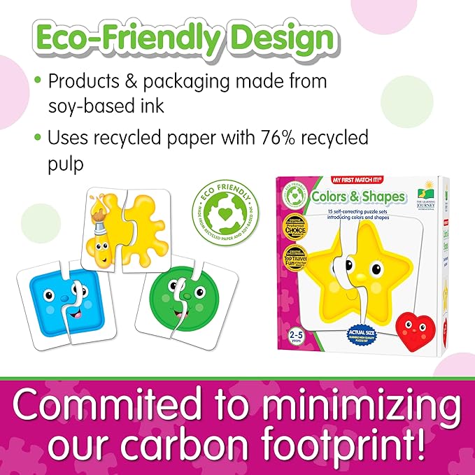 The Learning Journey: My First Match It - Colors and Shapes- 15 Piece Self-Correcting Matching Puzzles - First Learning Toys for Toddlers 2-5 - Award Winning Toys