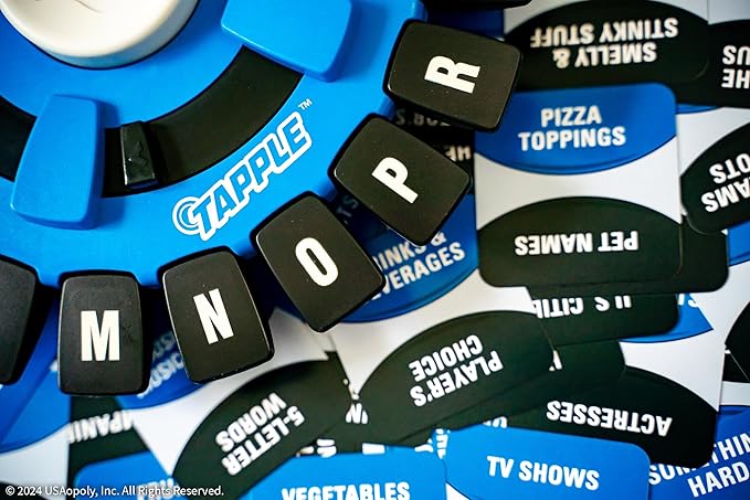 USAOPOLY TAPPLE® Word Game | Fast-Paced Family Board Game | Choose a Category & Race Against The Timer to be The Last Player | Learning Game Great for All Ages (1 Pack)