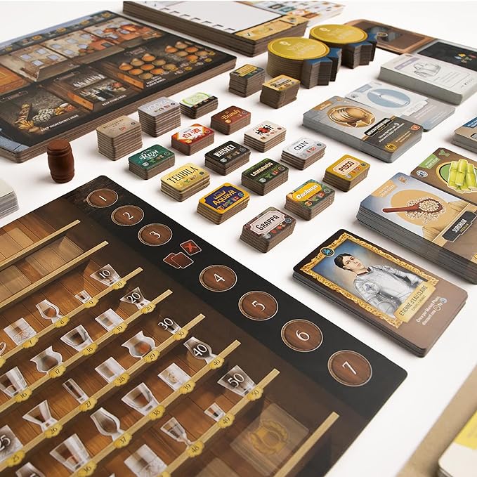 Distilled: A Spirited Strategy Game, Highly-Thematic Euro Game, Strive for The Title of Master Distiller, 1 to 5 Players, Ages 14 and up