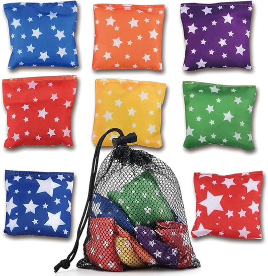 RaboSky Small Bean Bags for Kids Tossing, Mini Beanbags Toss Toy for Toddler Preschool Prek Daycare Supplies Classroom Circle Time Home Schooling Indoor Outdoor Backyard Activities Cornhole Game