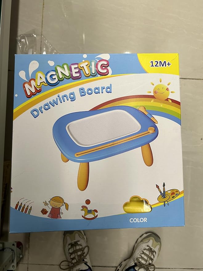 Magnetic Drawing Board, Doodle Board for Toddlers, Magnetic Writing Board, Preschool Learning and Educational Toys for 1 2 3 Years Old Girl Boy, Gift for Birthday Christmas New Year