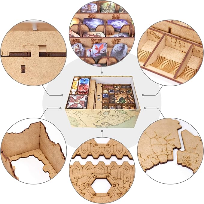 TowerRex Organizer for Gloomhaven and Forgotten Circles Expansion, Storage Insert for Gloomhaven, Board Game Accessories Upgrade