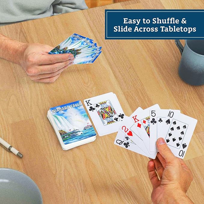 Boardwalk Puzzles Premium Featherlight Unique Playing Cards, Fun Themed Deck for Home and Travel | Niagara Falls
