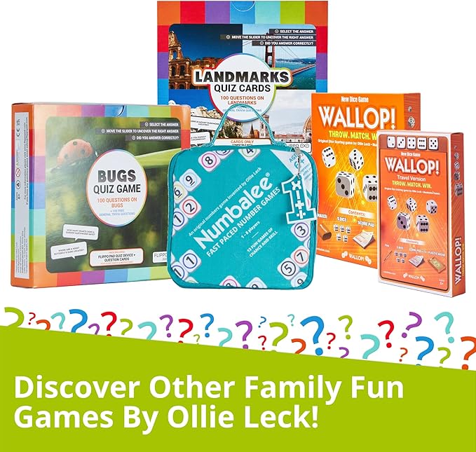 Quiz Device Game - Forest Animals Trivia Quiz Game - 25 Cards - 200 Questions - Educational & Fun - Ideal Travel Games for Kids - Family Quiz Games - Portable Pack - Age 6+