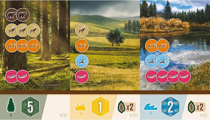 AEG & Flatout Games | Cascadia: Rolling Hills Roll & Write Puzzly Dice Game | Explore The Pacific Northwest, Build Ecosystems | Ages 10+ | 1-4 Players