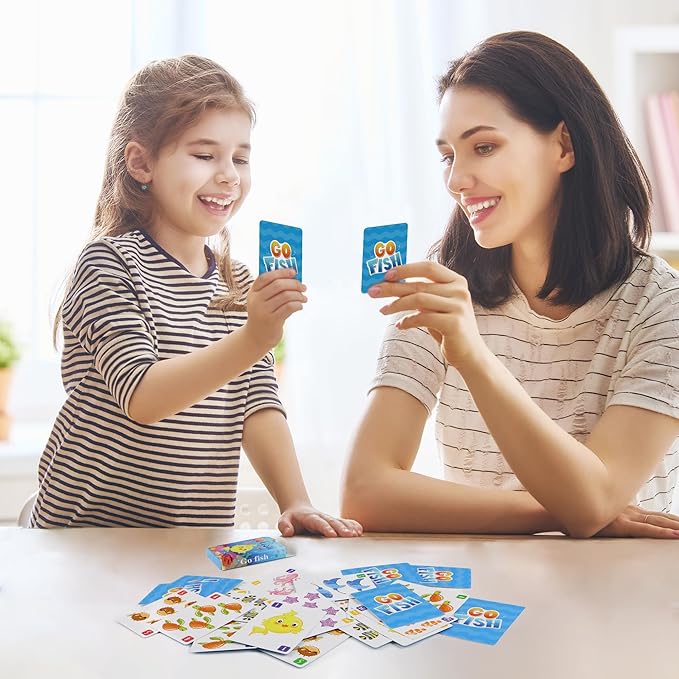 Go Fish,Old Maid Card Games, Go Fish Card Game for Kids 4-8, Card Games for Toddler 2-4 Years, Easy to Learn,Easter Basket Stuffers Gifts Ideal, Fun for Family Game Night Travel Preschool Classroom