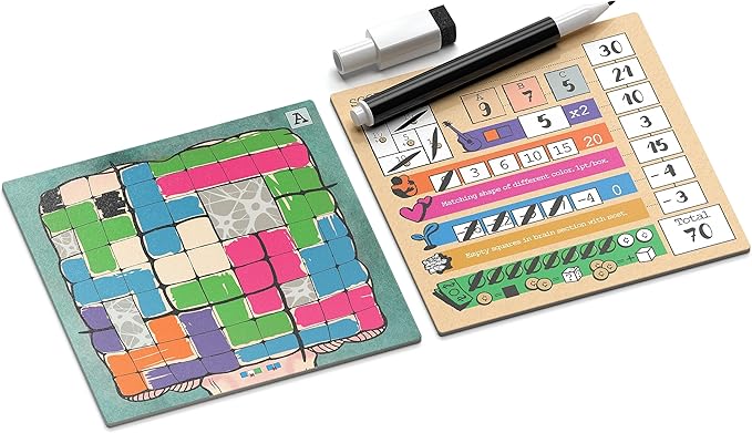Mind Space Board Game - Polyomino Roll & Write - 1 to 5 Players - 30 Minute Play Time (Mind Space Base Game)