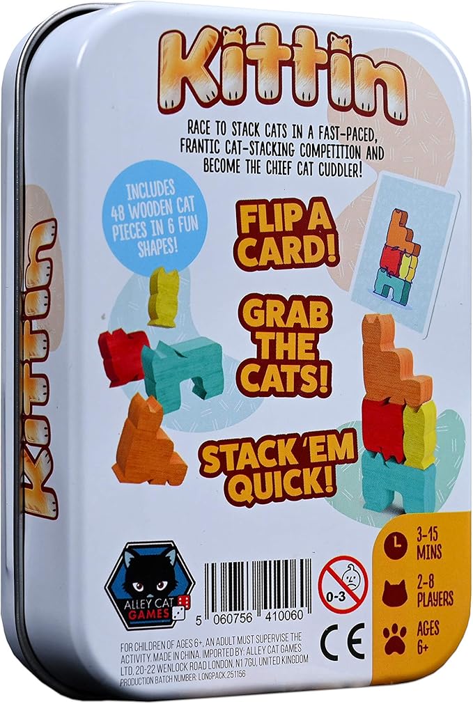 Alley Cat Games Kittin Dexterity Game, for 2 to 8 Players, Ages 6+