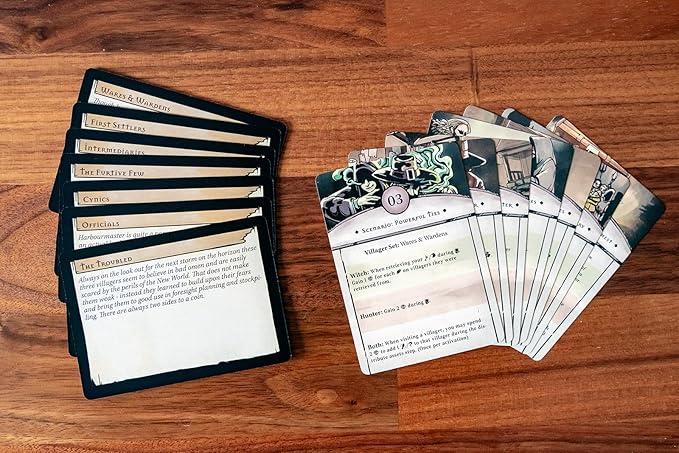 Pagan: Fate of Roanoke - Ancestors Expansion Pack, Dueling Witch & Hunter Asymmetrical Deduction Card Game Filled with Intrigue & Mystery, 2 Players, 60 Mins