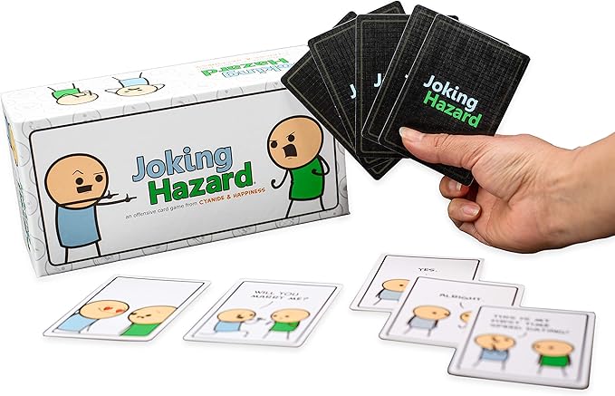 Joking Hazard by Cyanide & Happiness - 360+ Funny & Inappropriate Comic Cards, Hilarious Party Games | Includes Add-Your-Own-Words Cards