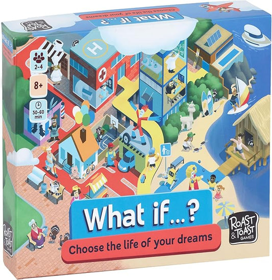 What if…? Choose The Life of Your Dreams | Family Board Game | Board Game for Kids and Parents | Adventure Board Game | Ages 8+ | for 2 to 4 Players | Average Playtime 30-60 Minutes