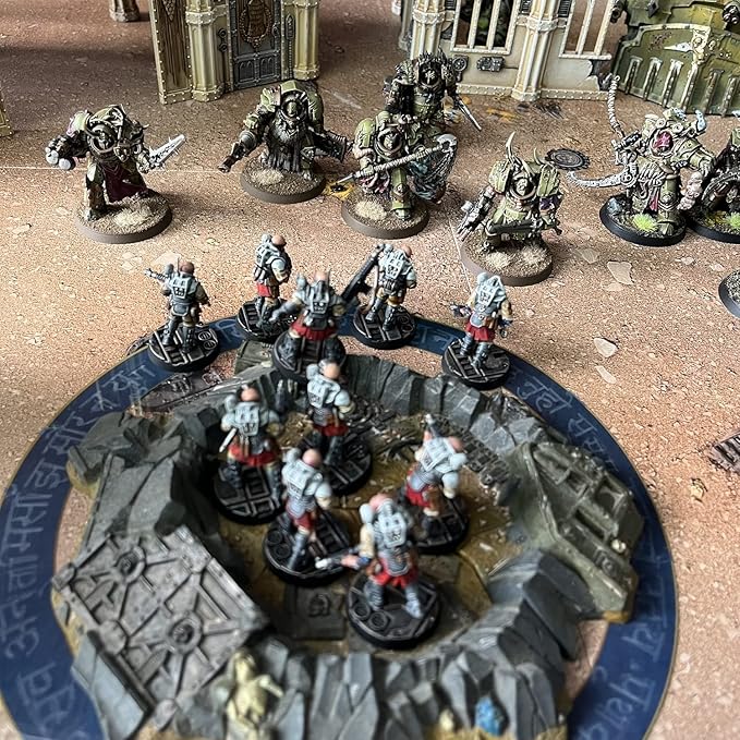 Jucoci Objective Point Markers 6PCS Set Objective Marker Compatible with WH40k Wargame (Miniature Not Included), Blue