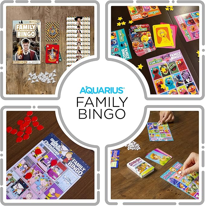 AQUARIUS Harry Potter Family Bingo Game - Fun Family Party Game for Kids, Teens & Adults - Entertaining Game Night Gift - Officially Licensed Harry Potter Merchandise