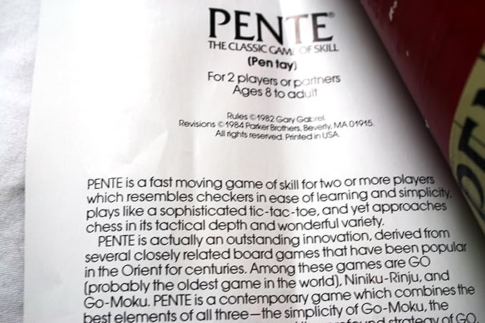 Pente Vintage The Classic Game of Skill