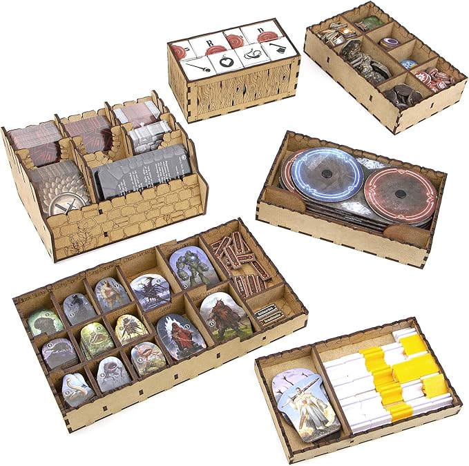 TowerRex Organizer for Gloomhaven Jaws of The Lion Board Game, Storage Insert, Accessories Upgrade