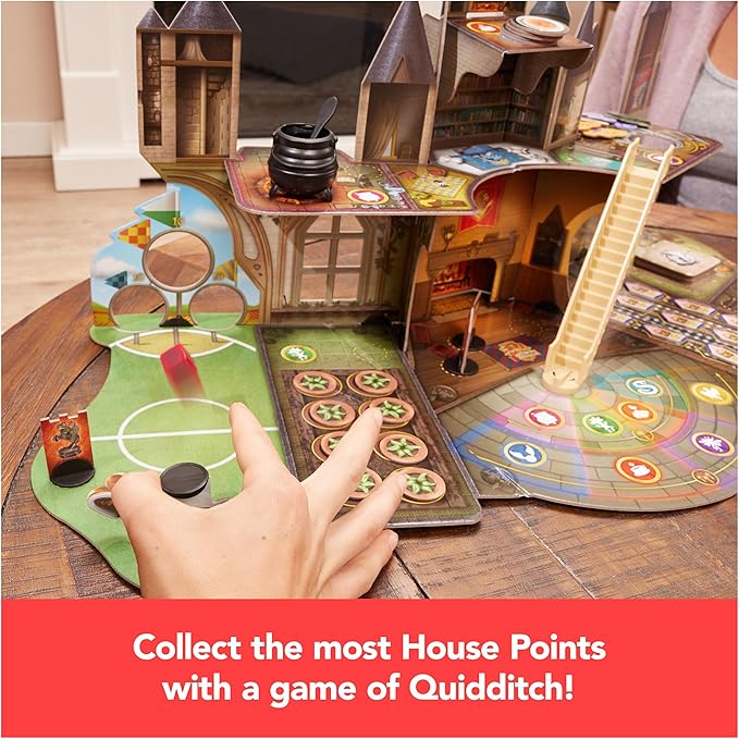 Wizarding World Hogwarts Magical Mayhem 3D Board Game | Harry Potter Game for Families, Adults, & Kids Ages 8 and up