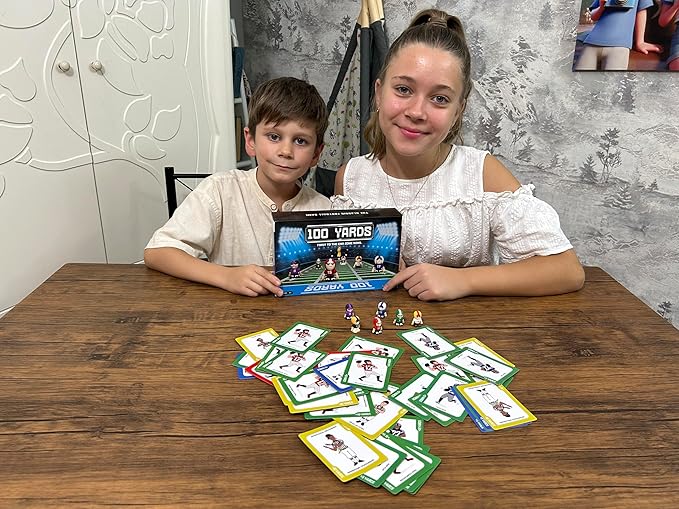 100 Yards Football Board Game | 2 to 6 Players | School, Birthday for Kids | Classroom and Family Games | Ages 6+ | 2nd Edition (Modern)