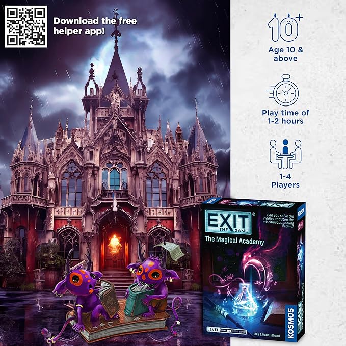 EXIT: The Game - The Magical Academy | Escape Room |Co-op Games | 1+ Players | Brainteasers | Wizards | Ages 10+