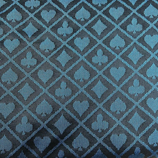 Speed Cloth Poker Table Fabric - 108X60 Inch Section of Suited Casino Card Game Table Felt Top Cover－Blue