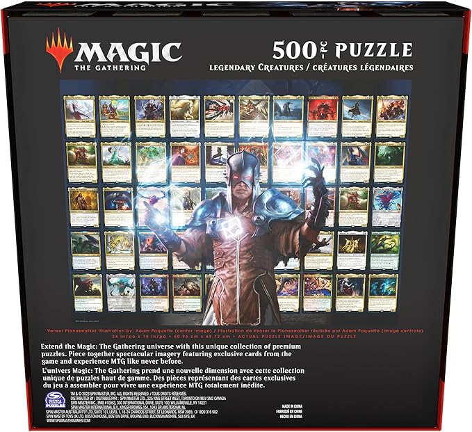 Magic The Gathering, Legendary Creatures 500 Piece Puzzle MTG Puzzles for Adults Jigsaw Puzzles 500 Pieces 500 Piece Puzzles for Adults & Kids 12+