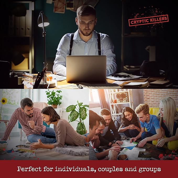 Unsolved murder mystery game - Cold Case Files Investigation - CRYPTIC KILLERS - Detective clues/evidence - Solve the crime - For individuals, date nights & party groups - "Murder in Miami"