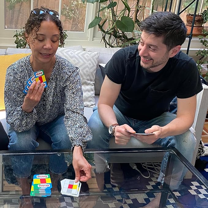 Overlap A Deceptively Simple Strategy Game - Mensa Award Winning Card Game - 2 Player Game or Up to 8 Players - Card Games for Adults and Families