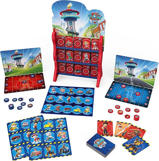 Spin Master Games PAW Patrol, Games HQ Board Games for Kids Checkers Tic Tac Toe Memory Match Bingo Go Fish Card Games PAW Patrol Toys, for Preschoolers Ages 4 and up