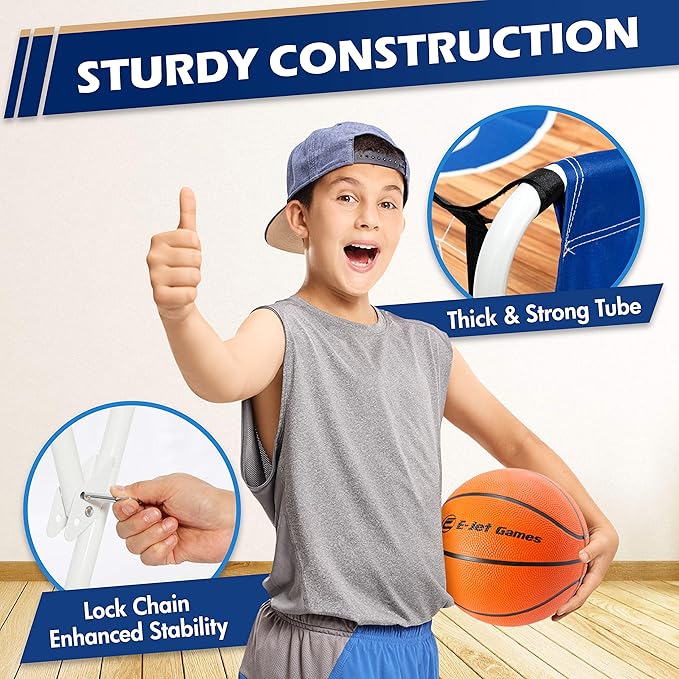 Arcade Basketball Game, Basketball Gifts for Boys Girls Kids Children, Youth & Teens | 16-in-1 Games, Birthday Christmas Party, Blue, EIR047332023