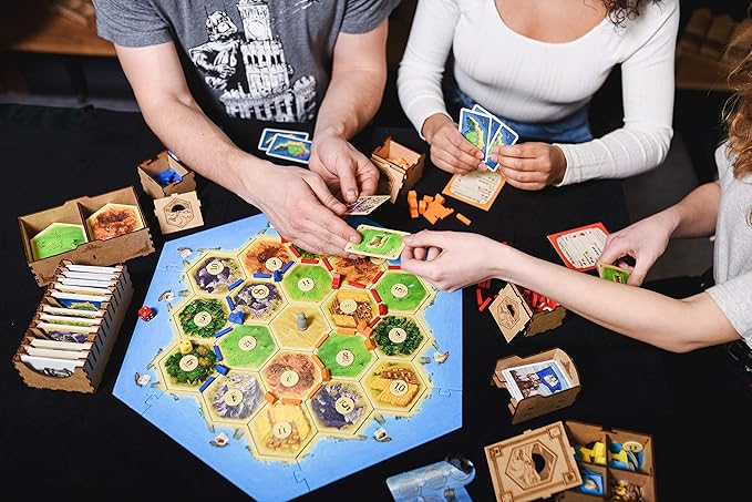 TowerRex Organizer Compatible with Catan Board Game and Cities and Knights, Seafarers Expansions, Storage Insert, Accessories Upgrade