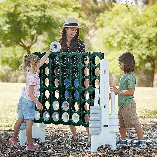 ECR4Kids Jumbo 4-to-Score, Giant Game, Green, White, 1
